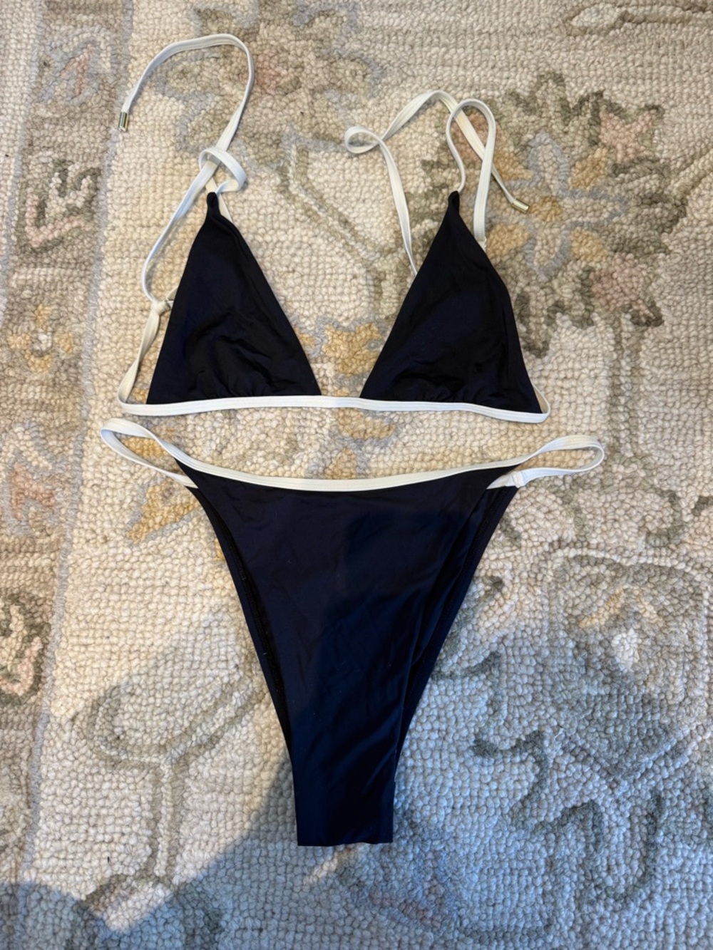 Monday Swimwear Black and White Bikini